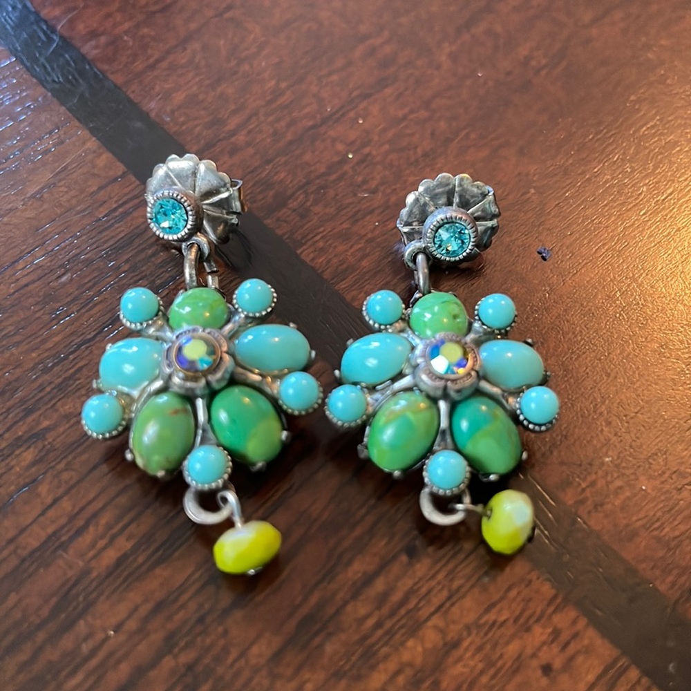 Southwest Inspired Flower Earrings